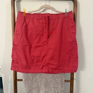 Dark Pink Drawstring Skirt